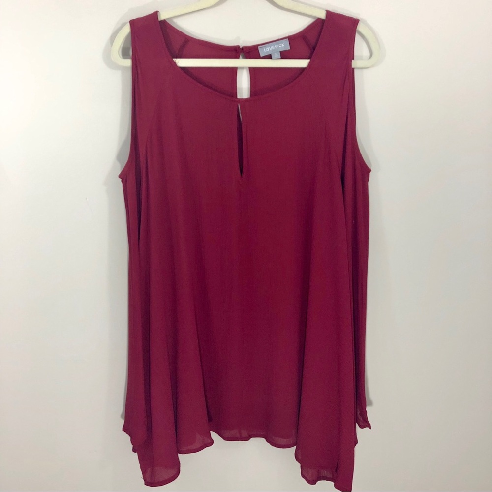 Lovesick Cold Shoulder‎ Blouse Size 3 Top